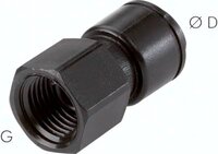 Steckanschluss m. Innengew. G 3/8"-8mm, IQS-FDA