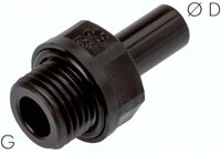 Łącznik z gwintem zewnętrznym do złączki wtykowej G 3/8"-10mm, IQS-FDA - Air-com
