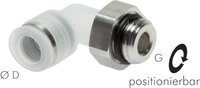 Katowe zlacze wtykowe G 1/4"-4mm, IQS-PP