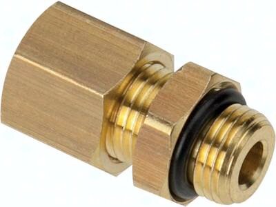 Złączka prosta skęcana do rurki miedzianej G 1/4"-12mm, mosiadz