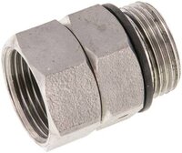 Złącze obrotowe gorącej wody, G 3/4"-G 3/4", stal nierdzewna