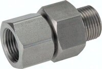 Złącze obrotowe do goracej wody, G 3/8"-G 3/8", stal nierdzewna, PN350