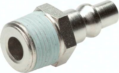 Króciec do szybkozłączki (ARO/ORION) R 3/8"(GZ), Stal hartowana i niklowana