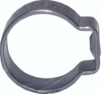 Opaska zaciskowa, 1-oczkowa, 4,1 - 5,1mm, stal nierdzewna