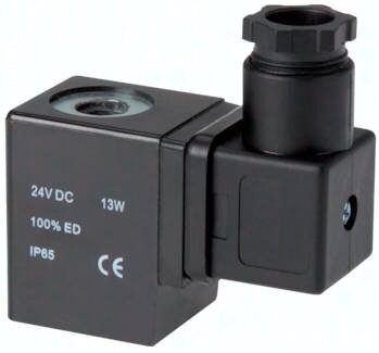 Cewka elektromagnetyczna 24 V AC, forma konstrukcyjna A, rozmiar wtyczki 3