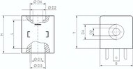 Cewka elektromagnetyczna 12 V DC, forma konstrukcyjna C, rozmiar wtyczki 3