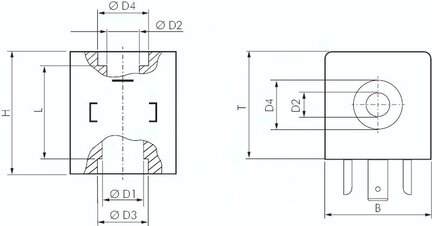 Cewka elektromagnetyczna 115 V AC, forma konstrukcyja E rozmiar wtyczki 3