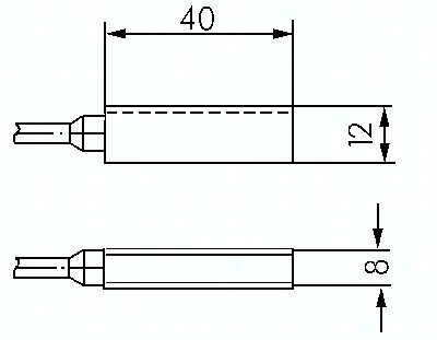 Czujnik położenia 10 - 30V DC, 3 m, 3 x 0,25 mm²