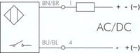 Czujnik położenia 10-48V AC/10-70V DC, 3 m, 2 x 0,25 mm²