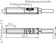 Trójnik z wylacznikiem cylindrowym, w pelni elektroniczny czujnik (zabezpieczony