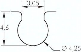 Czujnik kontaktronowy do rowka C, 2-przewodowy, 5-120V AC/DC