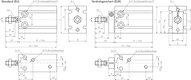Siłownik kompaktowy do montażu bezpośredniego, D16x30, standard - EMC