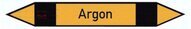 Oznaczenia przewodów rurowych, 5-kr, 15 x 100, Argon