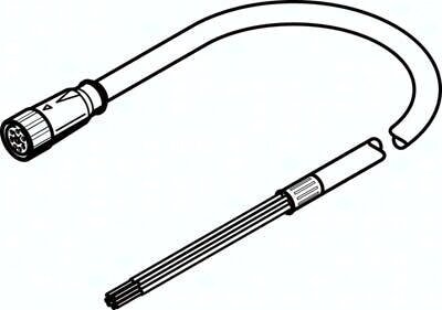 Kabel silnika NEBM-M23G8-E-25-Q9N-LE8 (5105624) serii NEBM - Festo