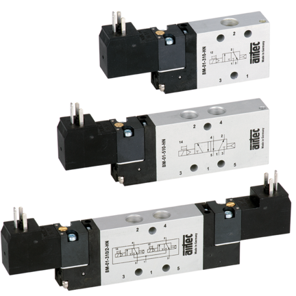 Elektrozawór 5/3 G1/8, bez zaworu wspomagającego, seria BME-01, BME-1-670