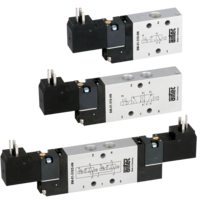 Elektrozawór 5/3 G1/8, 24V DC, w położeniu środkowym zasilany, zasilanie obce, seria BME-01, BME-1-462