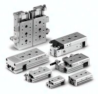 Kompaktowy stół przesuwny z dokładną prowadnicą rolkową MXS25-125BT SMC