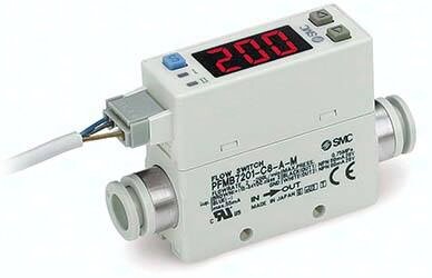 Przekaźnik przepływu z wyświetlaczem PFMB7201S-C8L-E-VA - SMC
