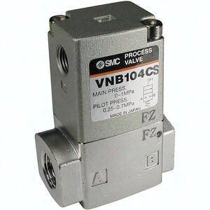 Zawór 2/2 do procesów technologicznych (elektryczny), do sterowania przepływem (VNB114B-F8A-5DZ-B-Q), seria VNB - SMC