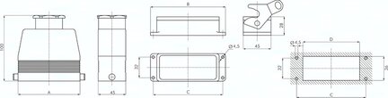 Zlacze wielowtykowe 12x 4mm waz,kompletna wtyczka i mufa z pokrywa przeciwpylowa