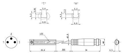 Czujnik położenia magnetyczny CSH-263, seria CST-CSV-CSH, CSB-CSC-CSD - Camozzi