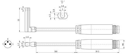 Czujnik położenia magnetyczny CSD-H-364, seria CST-CSV-CSH, CSB-CSC-CSD - Camozzi