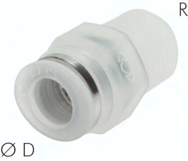 Złączka prosta wtykowa R1/4-10 PP
