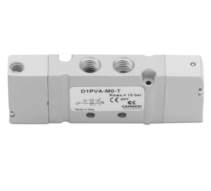 Zawór pneumatyczny 5/2 monostabilny D1PVA-M0-T, seria D, Camozzi