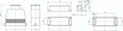 Multizłącze 14x6mm, wtyczka z pokrywą przeciwpyłową