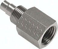 Złączka prosta skręcana G1/8(GW)-8x6, aluminium, bez nakretki