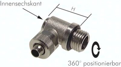 Złączka kątowa skręcana G1/4-10x8 pod imbus
