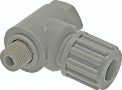 Złączka kątowa gw. zew. obrotowa G1/2-12x10 PVDF typ 1