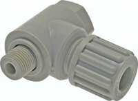 Złączka kątowa gw. zew. obrotowa G1/2-12x10 PVDF typ 1