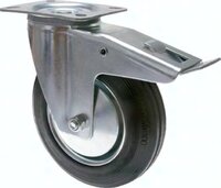 Rolka urzadzenia transportowego, 100mm, Krazek kierujacy z ustalaczem calkowitym