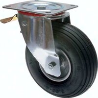Rolka z %potrójnym ogumieniem Krazek kierujacy z ustalaczem calkowitym, 220mm