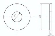 Podkladka, DIN 9021, M 10 (10,5x30mm), Stal szlachetna A2