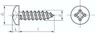 Sruba do blachy DIN7981C, 3,5x38,0 Stal hartowana i ocynkowana