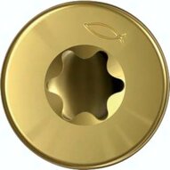 Sruba z lbem wpuszczanym, TORX, 4,0x45, Stal ocynkowana, chromianowana na zólto