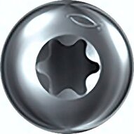 Sruba z lbem pólokraglym, TORX, 4,5x35, stal oc.