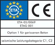 Kotwa do duzych obciazen FISCHER FAZIIK 10x10 mm, 75 mm dlugosc, Stal szlachetna