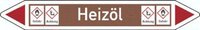 Oznaczenia przewodów rurowych, 5-kr, 37 x 270, Olej opalowy (niebezpieczenstwo G