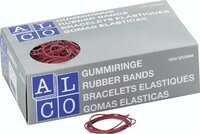 Pierscienie gumowe, czerwone, Ø 100 mm, 1000 g w kartonie