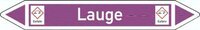 Oznaczenia przewodów rurowych, 5-kr, 15 x 100, Lug (niebezpieczenstwo GHS05)