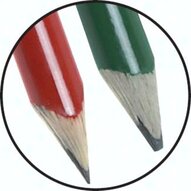 Olówek stolarski, 240 mm, twardosc HB (czerwony)