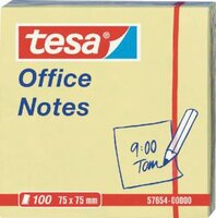tesa informacja o odpowiedzialnosci, 75 x 75mm, 12 x 100 arkuszy, zólty