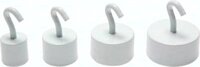Elektromagnes z hakiem, 20mm, bialy, Opakowanie 1 szt.