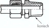 Złączka prosta hydrauliczna 28 L NPT 1