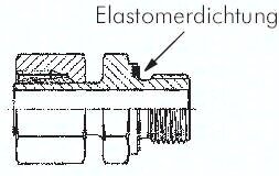 Przyłączka prosta hydrauliczna 15 L M18x1,5 stal nierdzewna