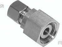 Złączka redukcyjna hydrauliczna 16S-14S stal nierdzewna (NC)