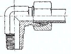 Przyłączka hydrauliczna kątowa 6 LL M10x1
